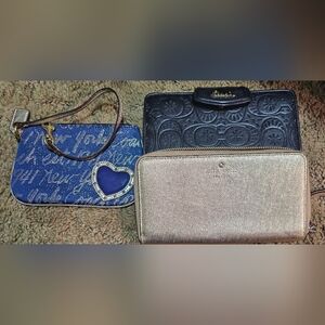 Three designer wallets